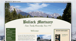 Desktop Screenshot of bullockmortuary.com